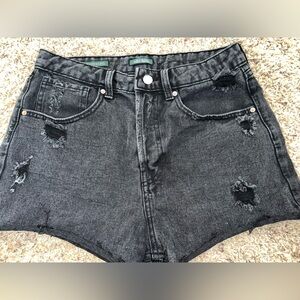 Wild Fable black distressed jean shorts